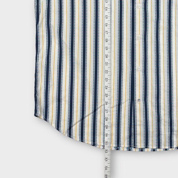 Robert Graham Dress Shirt Mens XXL Striped Southwestern Button Up Cotton Silk - Picture 12 of 15